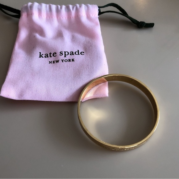 Kate Spade 12karat gold plated idiom bangle bracelet - Picture 5 of 13